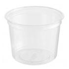 Plastic salad bowl RPET Deli pot ø 10.1 cm 400 cc transparent product photo