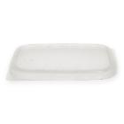 Plastic lid PP rectangle 10.8x8.3 cm transparent for salad container product photo