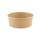 Cardboard salad bowl kraft+PLA ø 15 cm 750 cc brown product photo
