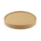Couvercle en carton kraft ø 18,5 cm marron pour saladier 900/1200 cc photo du produit