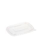 Plastic deksel PLA 17.3x12 cm transparant tbv saladebak Productfoto