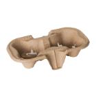 Cup holder cardboard 2 holes beige product photo