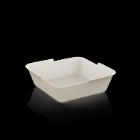 Reusable Circlebox hamburger tray PP square 15.6x15.6x4.3 cm creme product photo