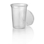 Plastic beker PP ø 11.6 cm 1000 cc transparant Productfoto