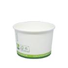 Cardboard ice cream cup PLA 8 oz / 240 ml ø 9 cm white product photo