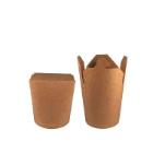 Cardboard noodle cup kraft+PE ø 8.3x9.7 cm 480 cc brown product photo