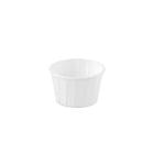 Round paper sauce cup ø 6.6 cm 3.25 oz / 96 ml white product photo
