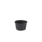 Round paper sauce cup ø 5.8 cm 2 oz / 60 ml black product photo