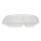 FastPac reusable plastic lid PP domed transparent for meal container 2-comp. 28x product photo