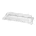 BioPak plastic lid RPET 23.2x10.3 cm transparent for sushi tray Slim Long product photo