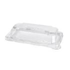 BioPak plastic deksel RPET 17.6x10.3 cm transparant tbv sushi tray Slim Short Productfoto