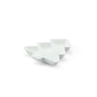 Plateau en bagasse Bagastro sapin de Noël 10x8.5x1.5 cm blanc photo du produit