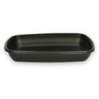 FastPac reusable plastic meal tray PP rectangle 28x20x4 cm 1350 cc black product photo
