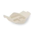 BePulp bagasse meal container To Go square 3-compartment 21x21 cm 500/200/200 ml product photo