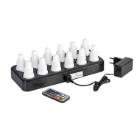 Duni rechargeable LED-set 12 pcs multi color & warm white 13 hours product photo