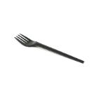 Reusable fork CPLA 17 cm black product photo