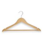 Houten kledinghanger 44 cm naturel gelakt Productfoto