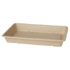 BioPak ecoecho® bagasse maaltijdbak rechthoek 23x15.5x3.6 cm 850 cc bruin Productfoto