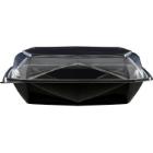 Duni plastic meal box APET Octaview square 22.5x22.5x8 cm 1150 cc black product photo