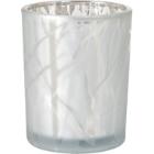 Duni glass candle holder Shimmer ø 8x10 cm frosted white product photo