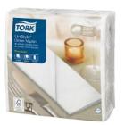 Tork LinStyle® diner servet 39x39 cm 1-laags 1/8 vouw wit Productfoto