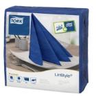 Tork LinStyle® diner servet 39x39 cm 1-laags 1/4 vouw donkerblauw #2 Productfoto