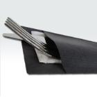 Cutlery pouch ECO black with white napkin 8.5x20 cm product photo