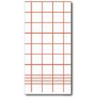 Point 2 Point servet 40 cm 1/8 vouw wit/rood geruit Productfoto