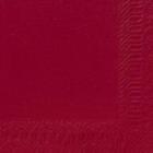 Duni tissue cocktail napkin 24x24 cm 2-ply 1/4 fold bordeaux product photo