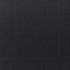 Duni tissue cocktail napkin 24x24 cm 3-ply 1/4 fold black product photo