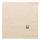 Tissue napkin recycled 33x33 cm 2-ply 1/4 fold natural product photo