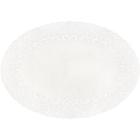 Papieren randen geperforeerd ovaal 17x24 cm wit Productfoto