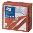 Tork Advanced celstof diner servet 39x39 cm 3-laags 1/4 vouw terracotta #2 Productfoto