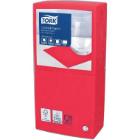 Tork Advanced paper cocktail napkin 24x24 cm 2-ply 1/4 fold red product photo