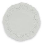 Paper doyleys perforated round ø 12 cm white product photo