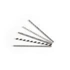 Papieren drinkrietje 20 cm ø 6 mm zwart/wit Productfoto