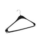 Plastic kledinghanger 44 cm met broeklat zwart Productfoto