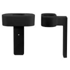 Deep Zwarte muur haak zwart Nero Productfoto