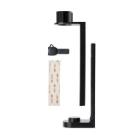 Zwarte plastic anti diefstal muur haak t.b.v. 370ml 380ml 480ml Screws Productfoto