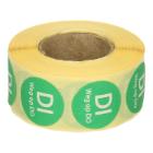 Daymark afwasbare sticker Di weg op Do 500 stuks op rol HACCP Productfoto