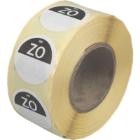 Daymark afwasbare sticker Zo zonder weg op 500 stuks op rol HACCP Productfoto