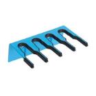 Salmon steelhouder muursysteem tbv 4 stelen 206 mm blauw Productfoto