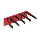 Salmon barrel holder wall system for 4 barrels 206 mm red product photo