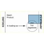 Daymark washable label Koeling 250 pieces on a roll HACCP product photo
