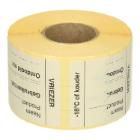 Daymark afwasbare sticker Vriezer 250 stuks op rol HACCP Productfoto
