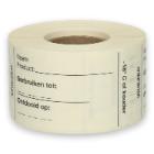 Daymark complete resolvable label Vriezer 250 pieces on a roll HACCP product photo