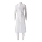 Plastic apron PE HACCP 80x125cm white 100 pieces per bag product photo