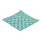 Katoenen thee- en keukendoek 65x65 cm groen/wit Productfoto