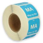 Daymark complete resolvable label Ma weg op Wo 500 pieces on a roll HACCP product photo