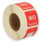 Daymark complete resolvable label Wo weg op Vr 500 pieces on a roll HACCP product photo
